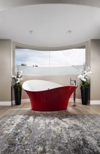 Luxury Red Modern Bathroom